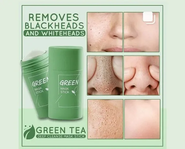 Best Quality Green Tea Purifying Clay Stick Mask With Skin Care Essential Combo