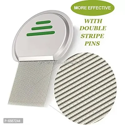 Stainless Steel Lice Treatment Comb for Head Lice Remover Lice Egg Removal Comb pack of 1
