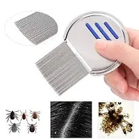 Stainless Steel Lice Treatment Comb for Head Lice Remover Lice Egg Removal Comb PACK OF 1-thumb1