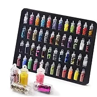 3D Nail Art Sequins Glitter Stickers Powder Manicure Polish Mixed Design Case Set 6 (MULTICOLOR)  (Black)-thumb2