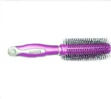 Round Roller Hair Comb  MULTICOLOR 1pcs-thumb1