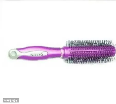 Round Roller Hair Comb  MULTICOLOR 1pcs-thumb2