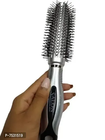 Round Roller Hair Comb Brush MULTICOLOR 1pcs-thumb3