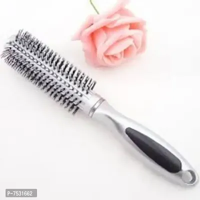 Round Roller Hair Comb Brush MULTICOLOR 1 pcs