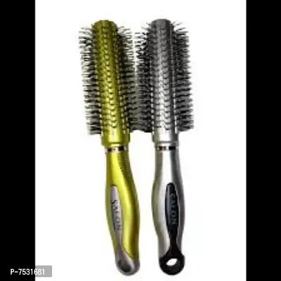 Round Roller Hair Comb Brush MULTICOLOR 1pcs-thumb3