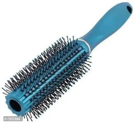 Round Roller Hair Comb Brush 1  MULTICOLOR 1pcs-thumb0