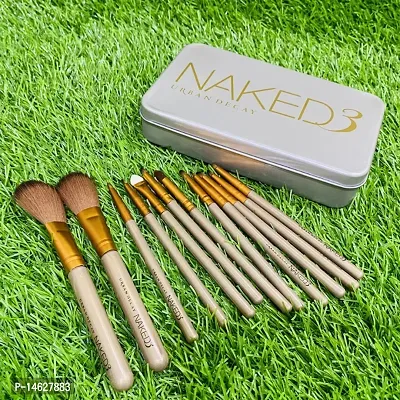 12pcs/set Makeup Cosmetic Naked Brushes Set-12  (Pack of 12)