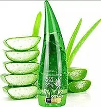 Pure Aloe Vera Gel From Freshly Cut Aloe Plants for Face Glow, Skin Moisturizer and Hair Growth, Deeply Hydrating, Repairing Daily Moisturizer, Aftershave Lotion - 120 Ml-thumb2