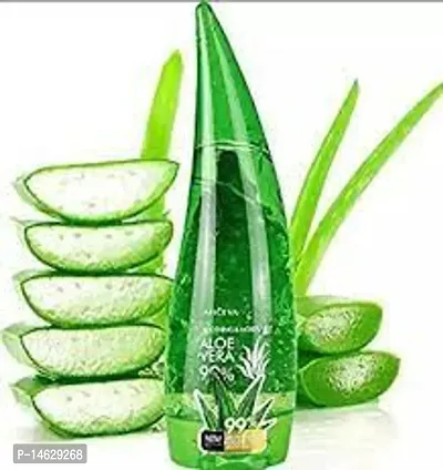 Pure Aloe Vera Gel From Freshly Cut Aloe Plants for Face Glow, Skin Moisturizer and Hair Growth, Deeply Hydrating, Repairing Daily Moisturizer, Aftershave Lotion - 120 Ml-thumb3