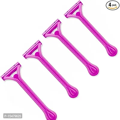 Soft Care Twin Blade Disposable Hair Removal Razor for Arms, Legs  Bikini Line (Pack of 4)