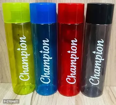 Champion Water Bottle for Fridge for Home Office 500 ml Bottle Pack of 4 Multicolor Plastic Pack of 4