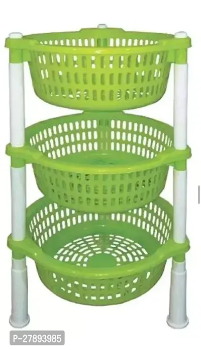 9 Layer Round Trolley Kitchen Storage Cart with Fruit Vegetable Storage Baskets
