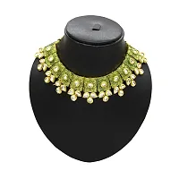 VIVA VIRAL Glorious kundan Gold plated Wedding Jewellery choker set for Woman  Girls-thumb2