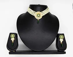 VIVA VIRAL Stylish Traditional Gold plated Meenakari Necklace Set For Girls  Womens-thumb1