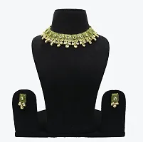 VIVA VIRAL Glorious kundan Gold plated Wedding Jewellery choker set for Woman  Girls-thumb1