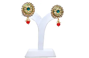 VIVA VIRAL gold- plated stone jewel set (Red Green white) for woman Girls-thumb3