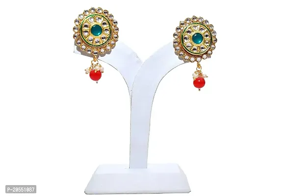 VIVA VIRAL gold- plated stone jewel set (Red Green white) for woman Girls-thumb4