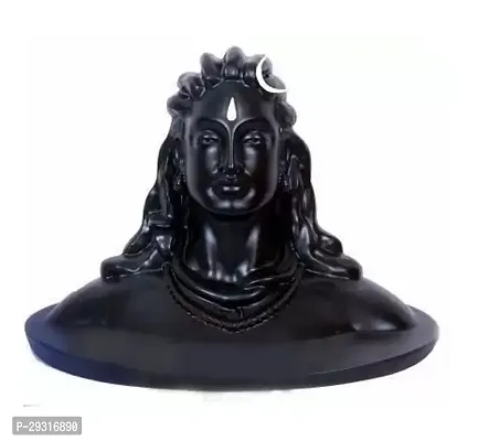 Adiyogi Decorative Showpiece - 12 Cm  (polyresin, Black)-thumb0