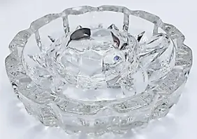 Crystal Glass Turtle Plated Feng Shui Puja Articles Decorative Showpiece 9 Cm-thumb1