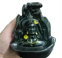 Combo Pack of Backflow Smoke Fountain Lord Adiyogi Shiva Incense Holder Burner with 151 Smoke-thumb2