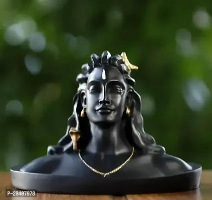 Black Adiyogi Shiva Statue for Home Decor-thumb0