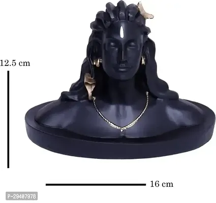 Black Adiyogi Shiva Statue for Home Decor-thumb2