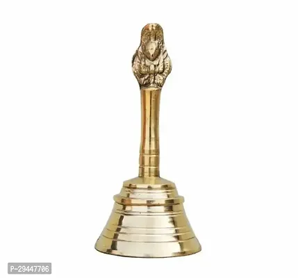 Brass Pooja Bell  for Home Temple Pooja Room Garuda Gold 4 Inch-thumb0