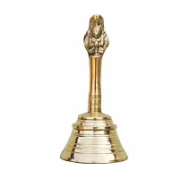 Brass Pooja Bell  for Home Temple Pooja Room Garuda Gold 4 Inch-thumb1