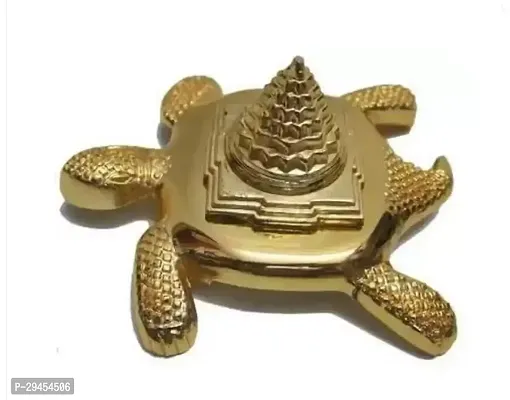 Kachuwa meru Shree Yantra a for laxmi Size 3rsquo;rsquo; inches Gold Yantra  (Pack of 1)
