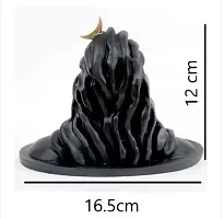 Shiv Adiyogi car Dashboard Statue/ Decorative Showpiece Decorative Showpiece - 12 cm  (Polyresin, Black)-thumb1