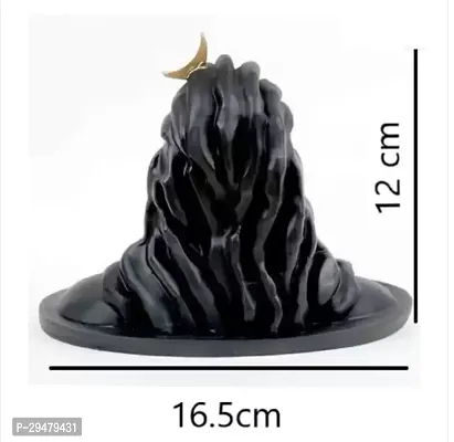 Shiv Adiyogi car Dashboard Statue/ Decorative Showpiece Decorative Showpiece - 12 cm  (Polyresin, Black)-thumb2