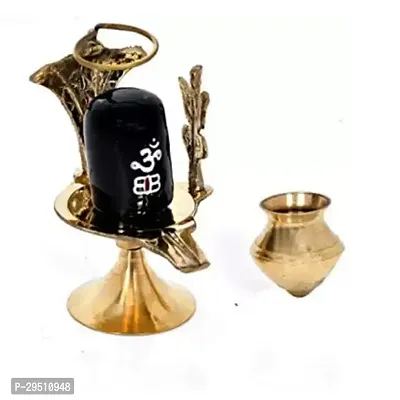 Shivling with Trishul and Lota Decorative Showpiece - 5 cm-thumb2