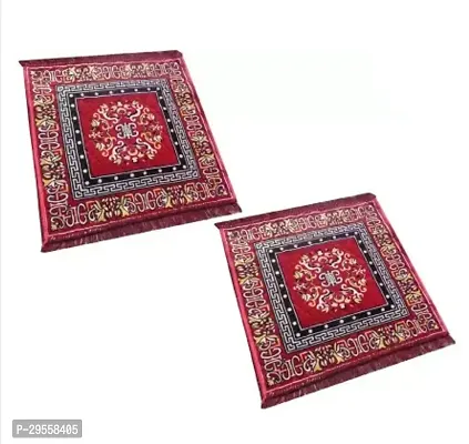 Red Velvet Prayer Mat  Pack of 2-thumb0