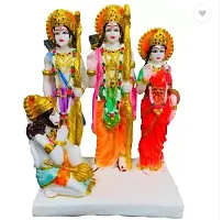 Marble Lord Ram ,Sita  Laxman And Hanuman Idol Decorative Religious Showpiece And Figurine for Home-thumb2