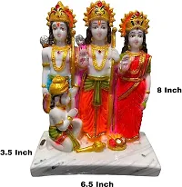 Ram Darbar Murti - Lord Ram Sita Laxman and Hanuman Statue Decorative Religious Showpiece And Figurine for Home-thumb2