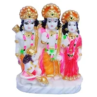 Ram Darbar Murti - Lord Ram Sita Laxman and Hanuman Statue Decorative Religious Showpiece And Figurine for Home-thumb1