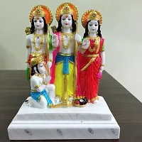 Ram Darbar Murti - Lord Ram Sita Laxman and Hanuman Statue Decorative Religious Showpiece And Figurine for Home-thumb2