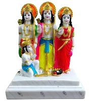 Ram Darbar Murti - Lord Ram Sita Laxman and Hanuman Statue Decorative Religious Showpiece And Figurine for Home-thumb1