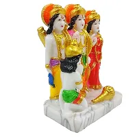 Ram Darbar Murti - Lord Ram Sita Laxman and Hanuman Statue Decorative Religious Showpiece And Figurine for Home-thumb2