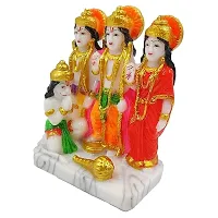 Ram Darbar Murti - Lord Ram Sita Laxman and Hanuman Statue Decorative Religious Showpiece And Figurine for Home-thumb3