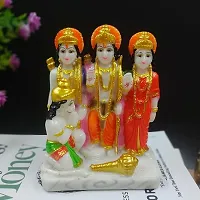 Ram Darbar Murti - Lord Ram Sita Laxman and Hanuman Statue Decorative Religious Showpiece And Figurine for Home-thumb1