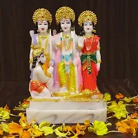 Ram Darbar Murti - Lord Ram Sita Laxman and Hanuman Statue Decorative Religious Showpiece And Figurine for Home-thumb2