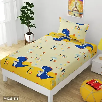 Pansy 184 TC Cotton Single Cartoon Bedsheet (Pack of 1, Multicolor)-thumb0