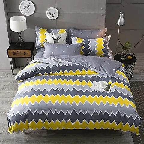 Printed Poly Cotton Double Bedsheets
