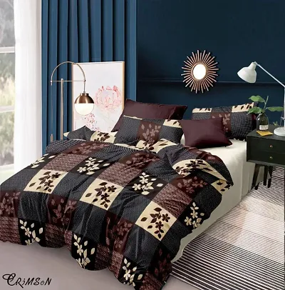 Poly Cotton Double  Bedsheets
