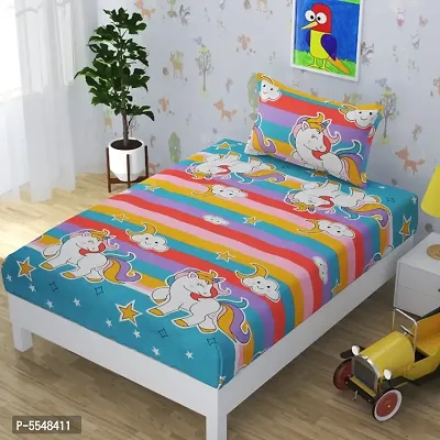 Glace Cotton Bedsheet with 1 Pillowcover