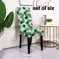 Green Coloured Elastic Chair Cover-thumb1