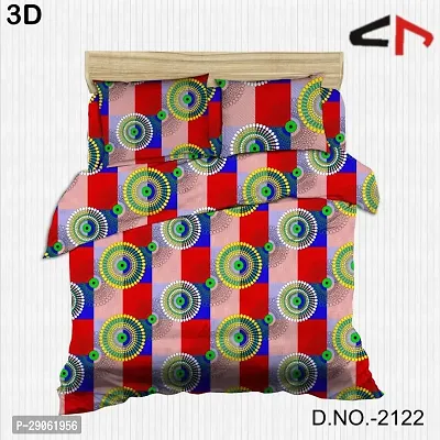 Microfiber Printed Bedsheet with 2 Pillow Cover