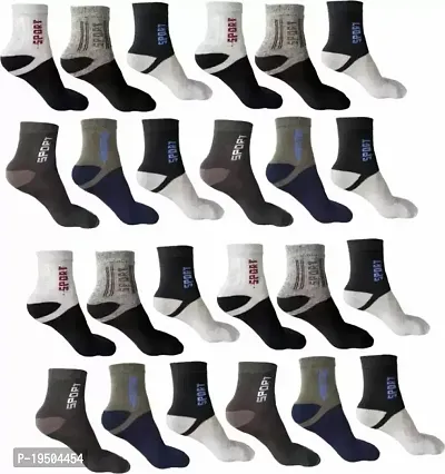 Men Solid Ankle Length (Pack Of 12)-thumb0