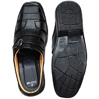 Stylish Black Leather Sandal-thumb4
